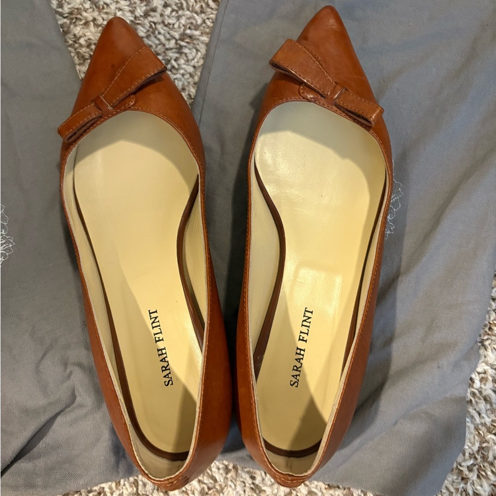 Sarah Flint Natalie Flats Sz 36 Brown - Picture 4 of 9
